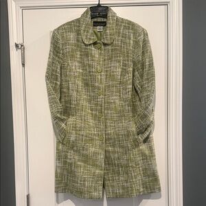 Dialogue Olive Textured Coat.